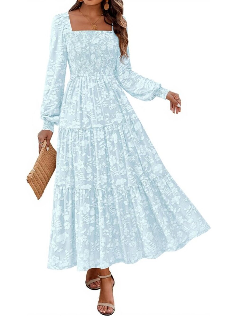 Wedding Guest Dresses For Women, Baby Shower Dress, Bridal Shower Dress, Long Sl